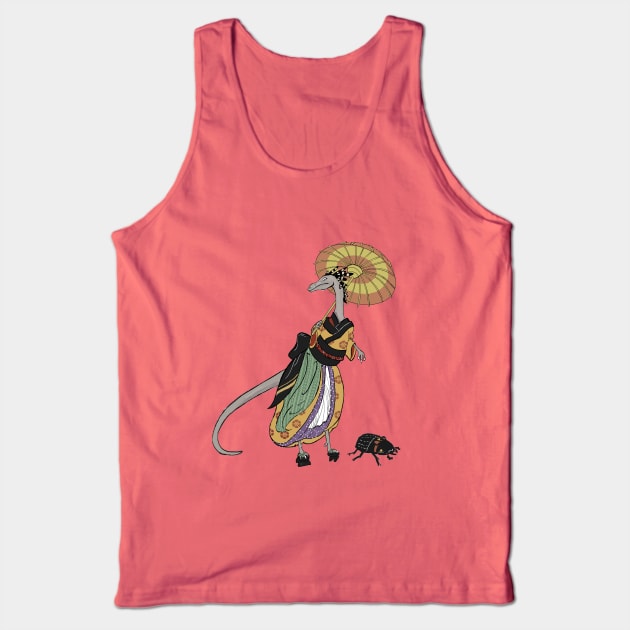 Lady Compsognathus Tank Top by KotienIndustries